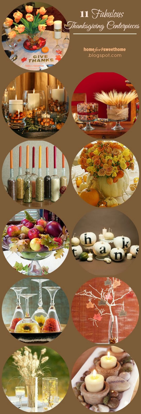 Home For4 Sweet Home: 10 Fabulous Thanksgiving Tablescapes {insert Day ...
