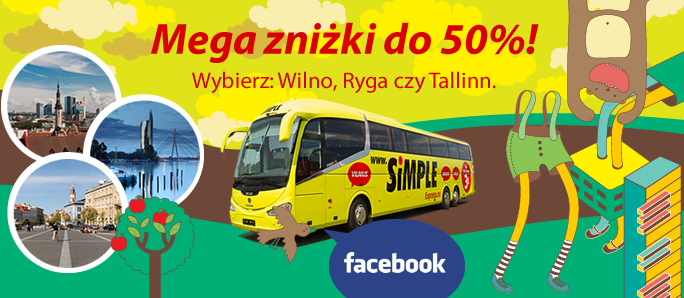 Simple Express promocja autokarowa Wilno Ryga Wallinn