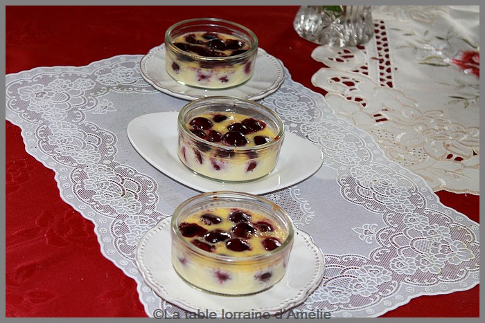 LA TABLE LORRAINE D&amp;#39;AMELIE: Cerises façon crème brulée au kirsch et vanille