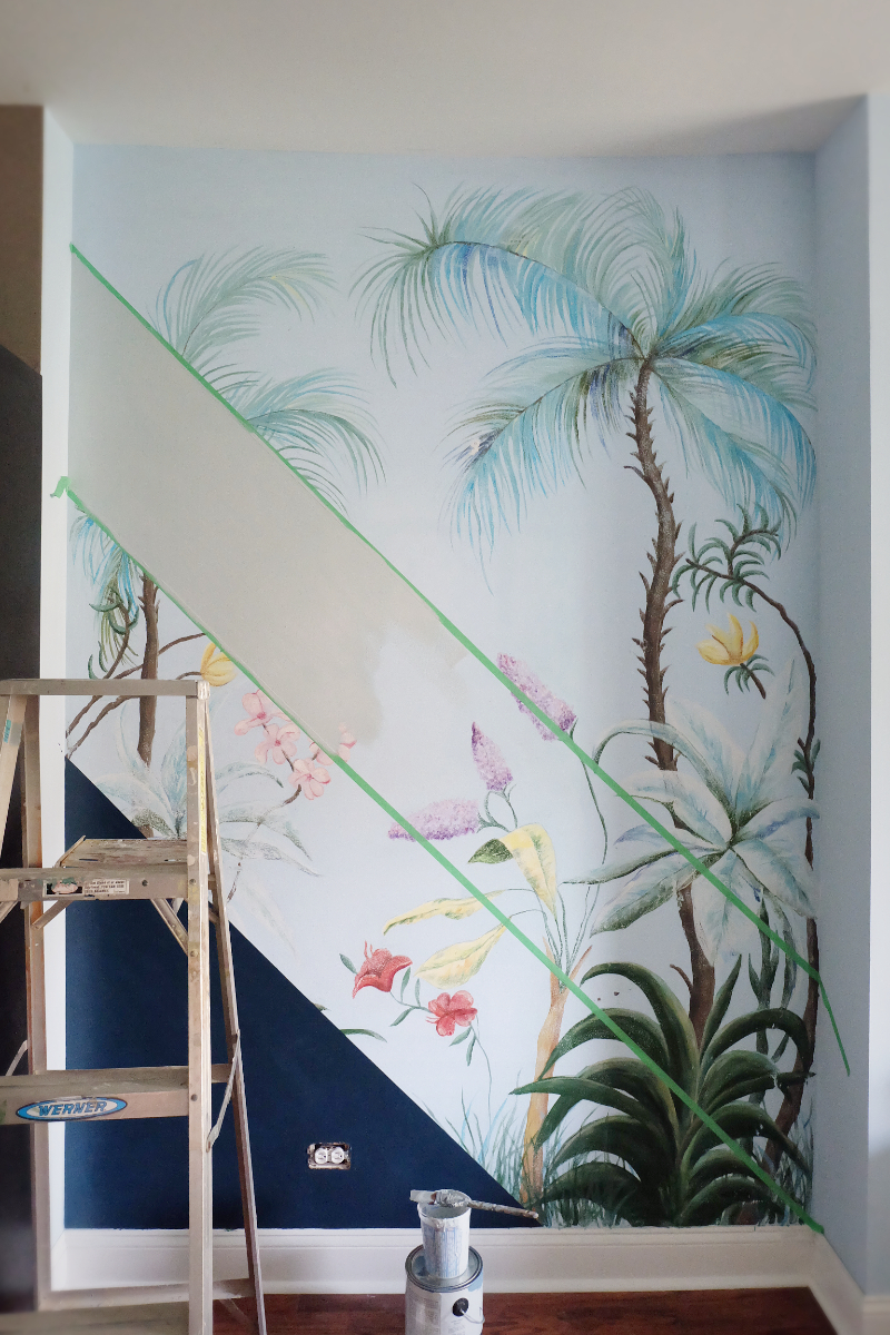 Hand Painted Wall Mural. Flipping the Flip