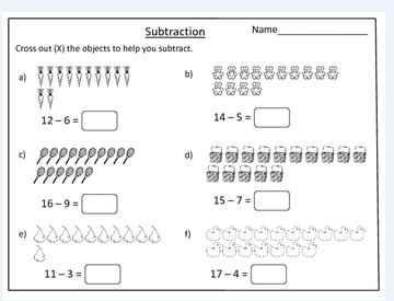 STARS OF PIS AHMEDABAD STD II: math subtraction practice( rough book )