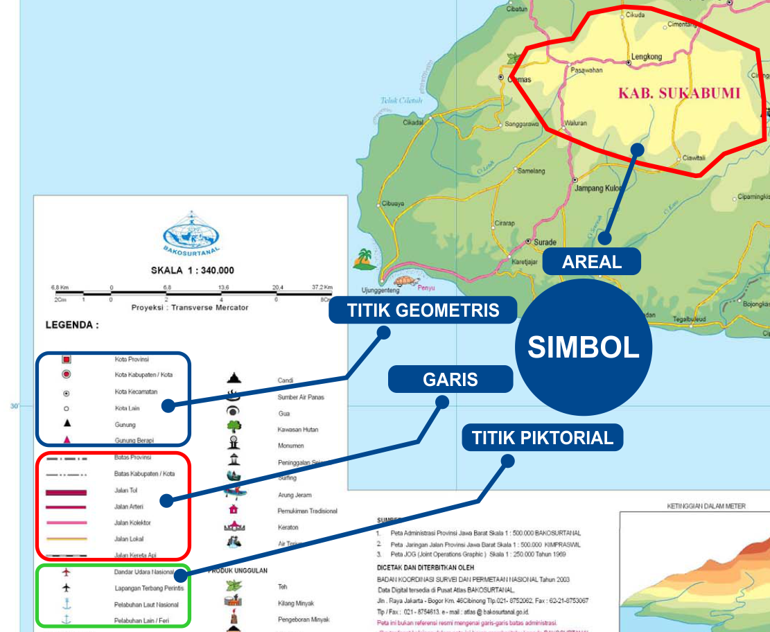 Komponen Peta - Zona Geografi