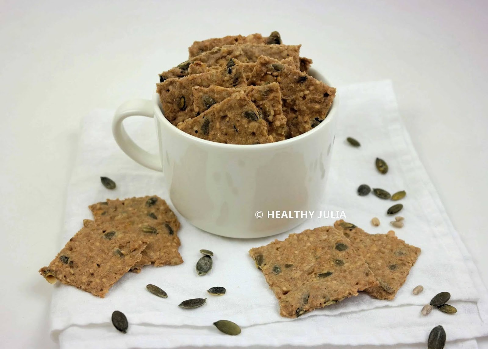 CRACKERS AU SARRASIN ET GRAINES VEGAN Healthy Julia