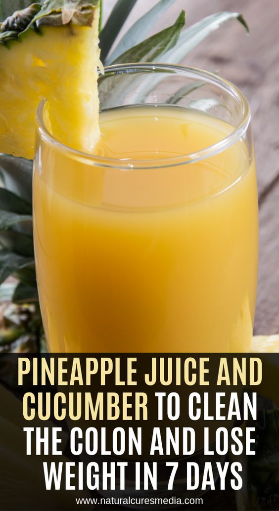 Pineapple Juice And Cucumber To Clean The Colon And Lose Weight In 7