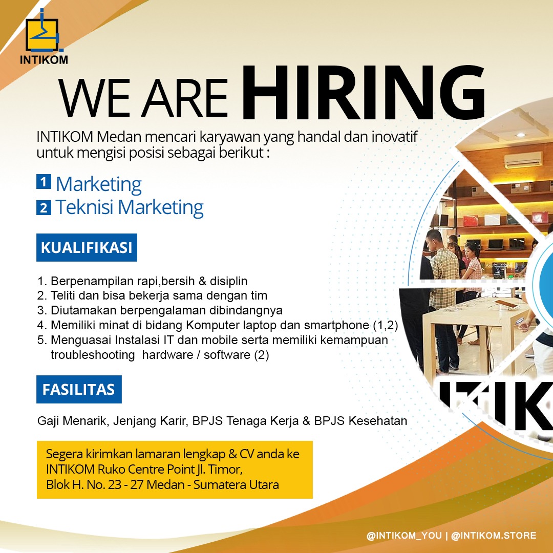 Info Loker Medan Terbaru di INTIKOM Medan - MedanLoker.Com - Lowongan