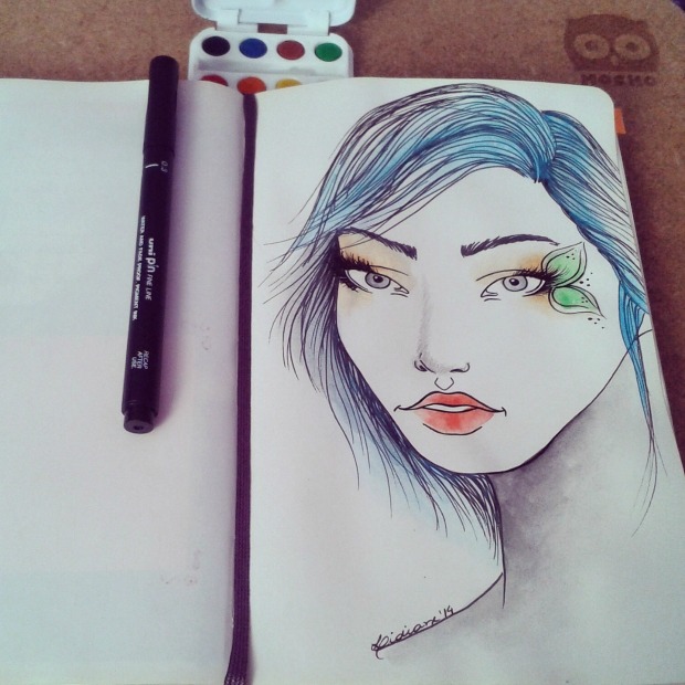 Inktober 2014 Semana 1 Lidiane Dutra