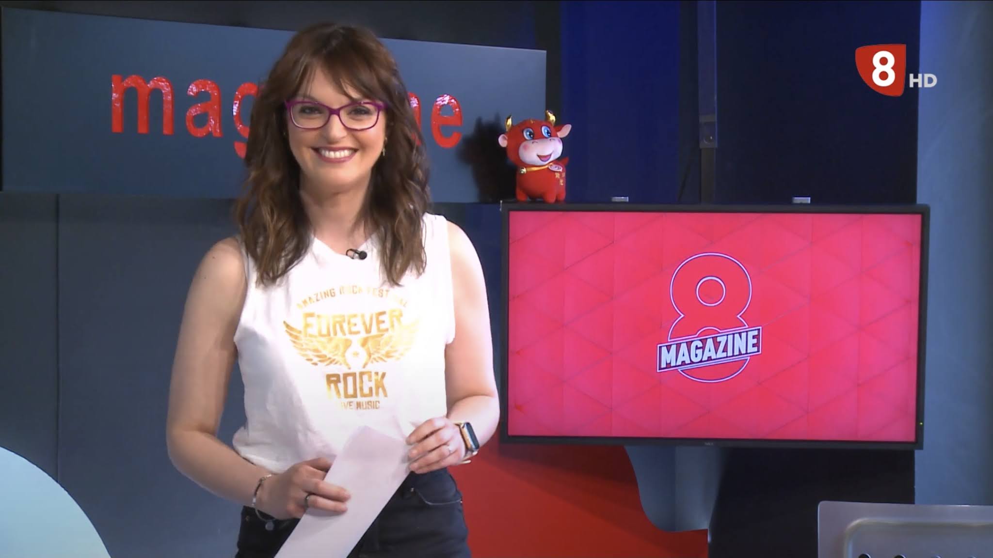 Miss Presentadoras TV: Emma Rosa Posada. 8 Magazine - La 8 León (14/4/21)