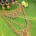 Golden bridal chocker necklace sets