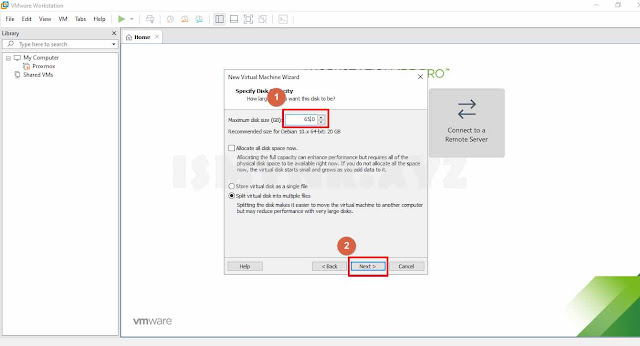 membuat vm di vmware