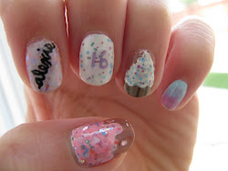 nails sweet birthday pink sixteen theme princess