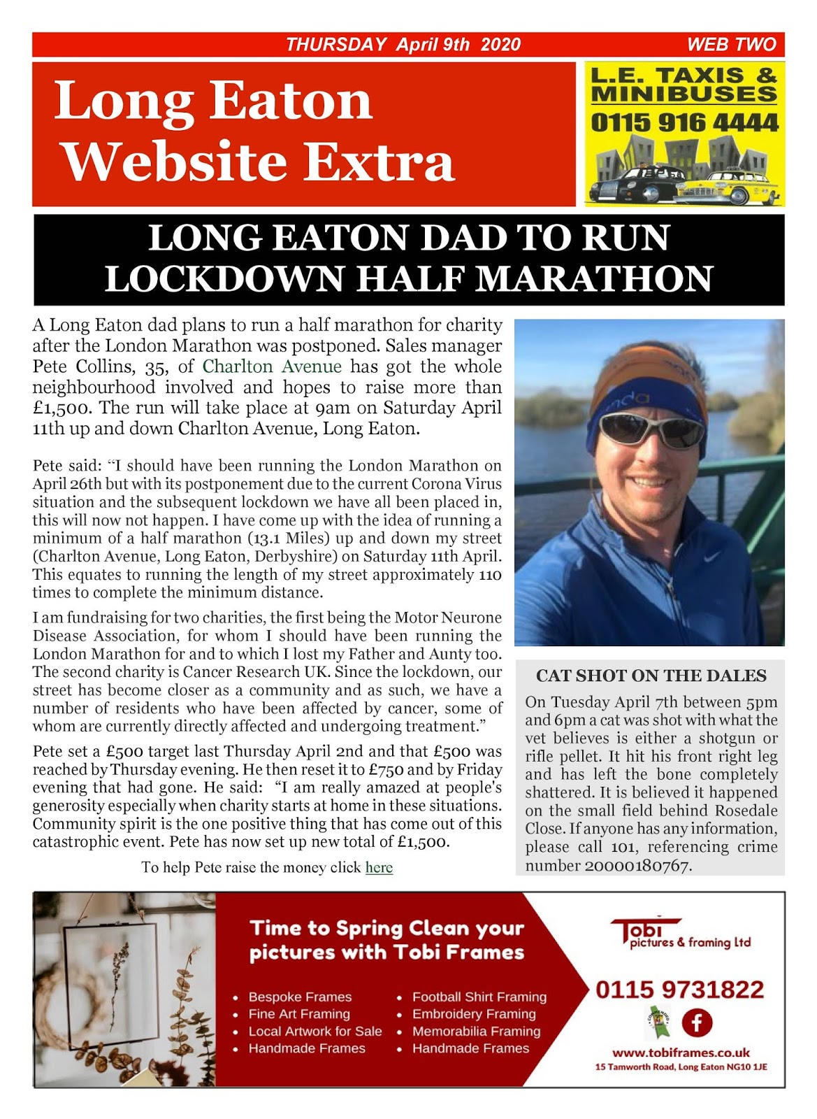 LONG EATON WEBSITE EXTRA LATEST EDITION LONG EATON WEBSITE EXTRA ISSUE 262