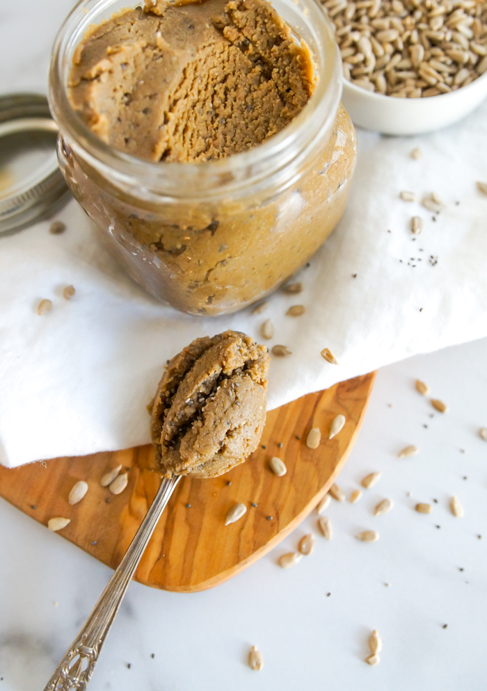 vanilla sunflower-chia butter