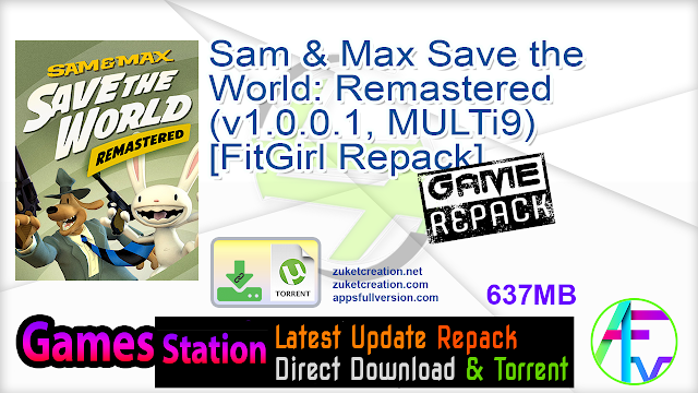 Sam & Max Save the World Remastered (v1.0.0.1, MULTi9) [FitGirl Repack]