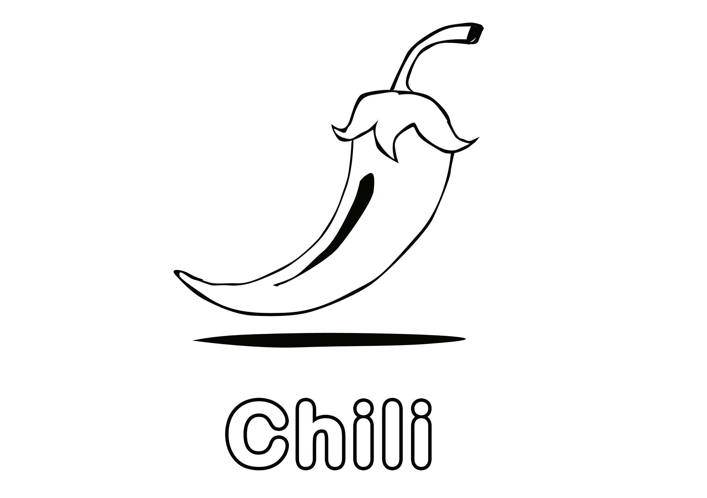 Chili Coloring Pages for Kids