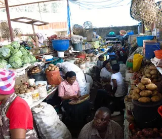 South Kenyan food market