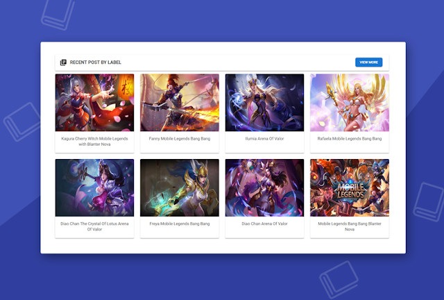 Membuat Responsive Material Design Recent Post by Label