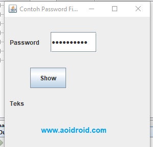 actionlistener pada jpasswordfield