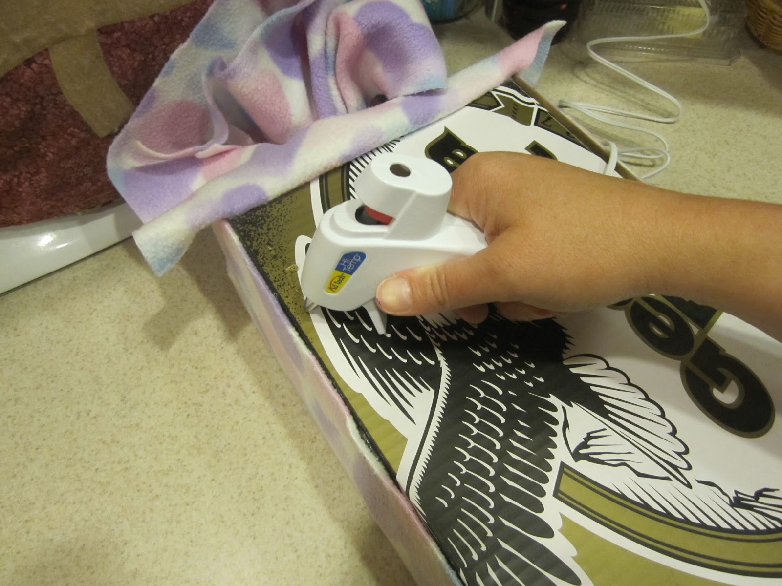 The Colors of my World How to make a Barbie bed out of a cardboard box!