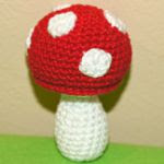 patron gratis hongo amigurumi, free amigurumi pattern mushroom