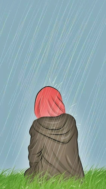 Gambar animasi muslimah sedih