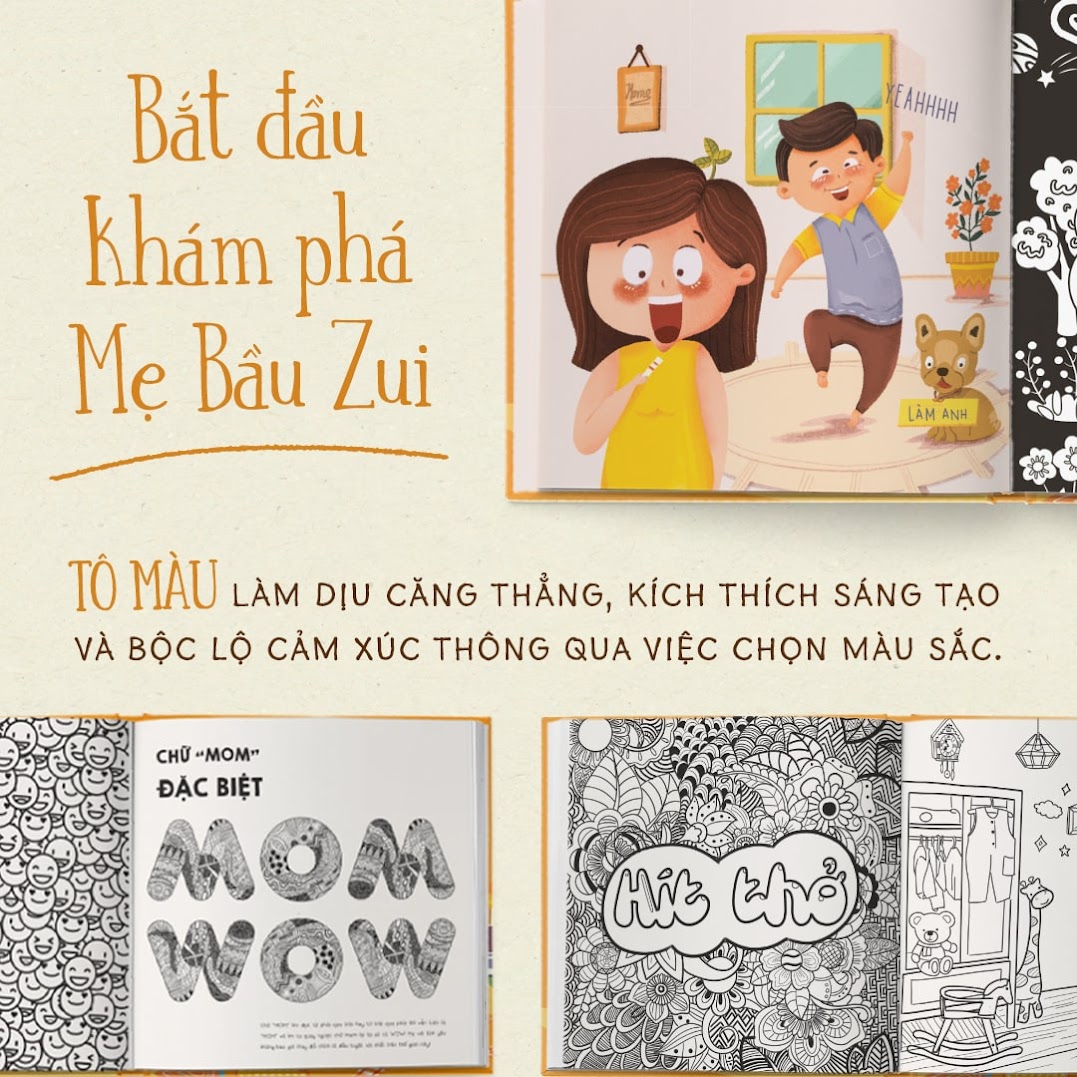 [A116] Mẹ Bầu Zui: Cuốn sách giúp Mẹ Bầu "đánh bay" stress