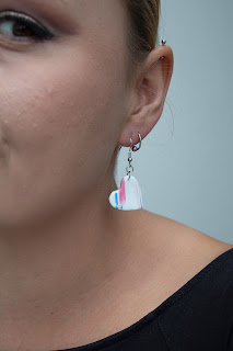 boucles oreilles reste canne mosaïque pâte polymère Stenna Bijoux