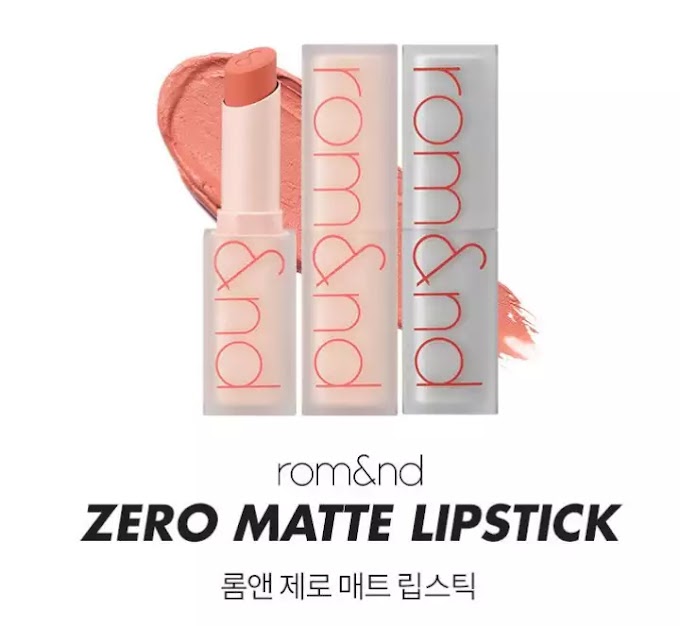 Romand Zero Matte Lipstick - 20 colours.