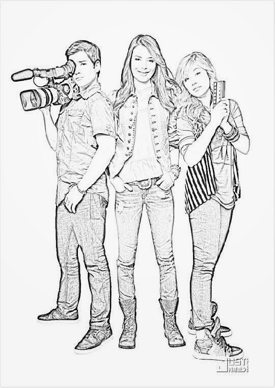 icarly free coloring pages-#3