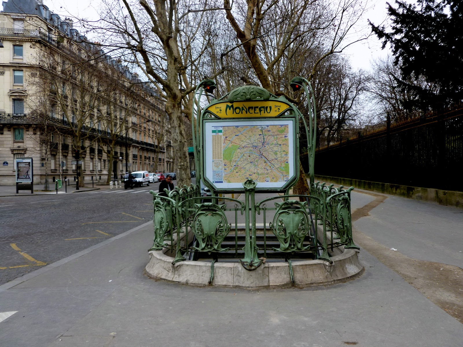Photoops Art Nouveau Monceau Metro Station Paris, France