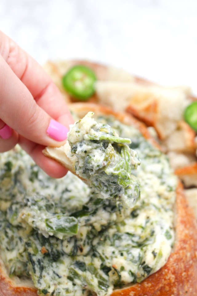 Vegan Jalapeño Spinach Dip mamarecipes