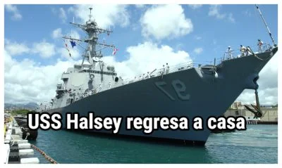 USS Halsey regresa a casa después de siete meses en el mar