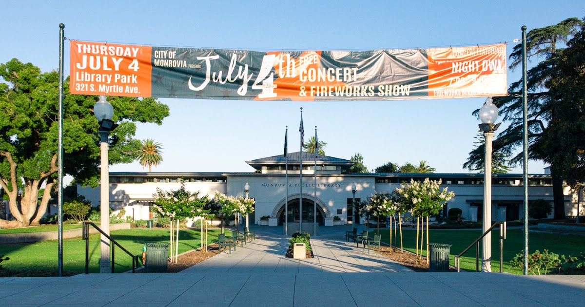 4th Of July Fireworks At Monrovia Library Park