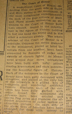 The Wright Brothers Court of Honor, Dayton Daily News June 17, 1909