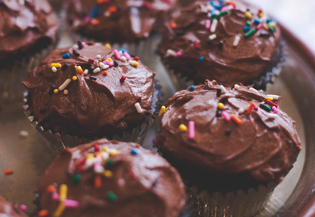 Sweet Potato Chocolate Cup-Cakes Click through to Debt Free Cashed Up and Laughing for the recipe