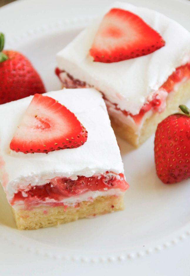Strawberries and cream bars