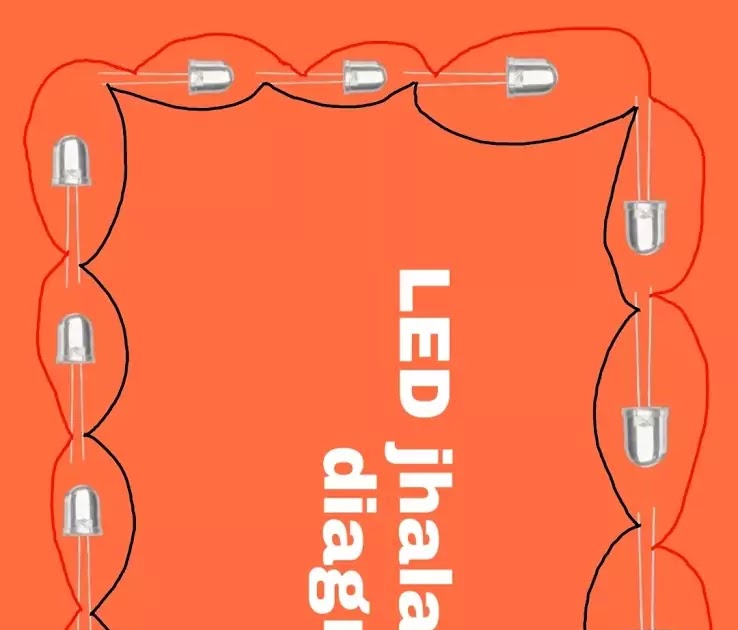 LED jhalar circuit diagram