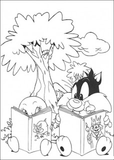 sylvester and tweety kid coloring pages