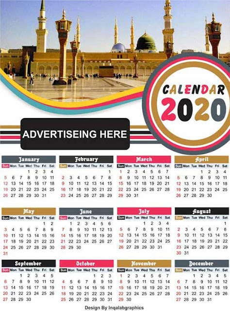 free printable calendar templates 2020