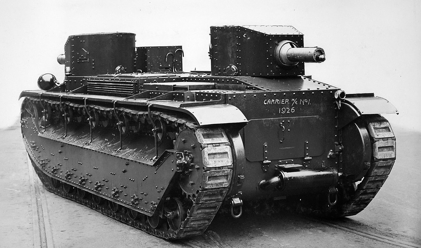 Interwar Tank Development Machine Gun Carrier No 1 experimental "Three