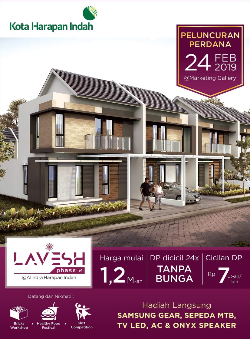 Cluster Lavesh Phase 2 Kota Harapan Indah Rumah Nempel Danau Harga 1 1m Analis Properti