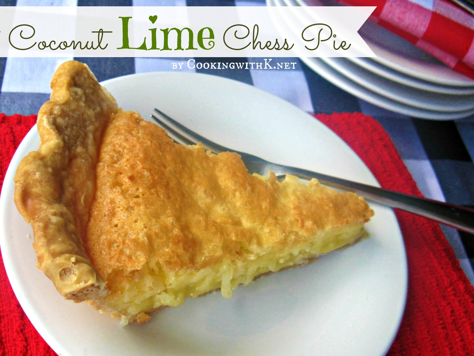 Coconut Lime Chess Pie + a tip for flaky pie crust
