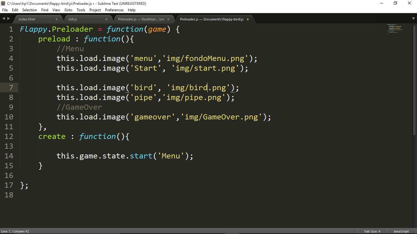 Flappy bird con phaser io html y javascript ~ Programmming