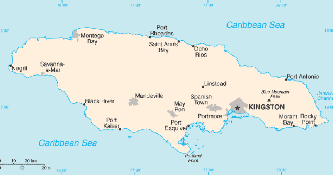 Jamaica 8ºH Área da Jamaica