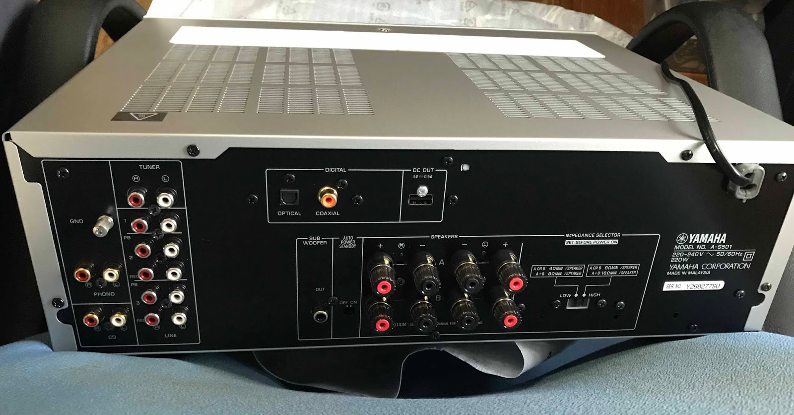 yamaha as501 subwoofer