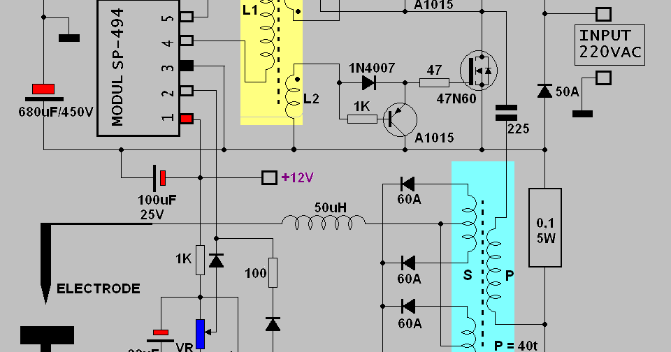 48 Skema Pcb Las Listrik