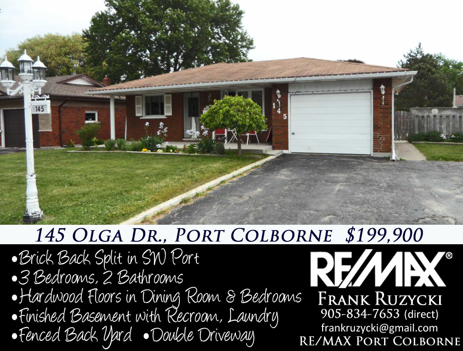 Port Colborne Wainfleet Real Estate Information 145 Olga Dr., Port