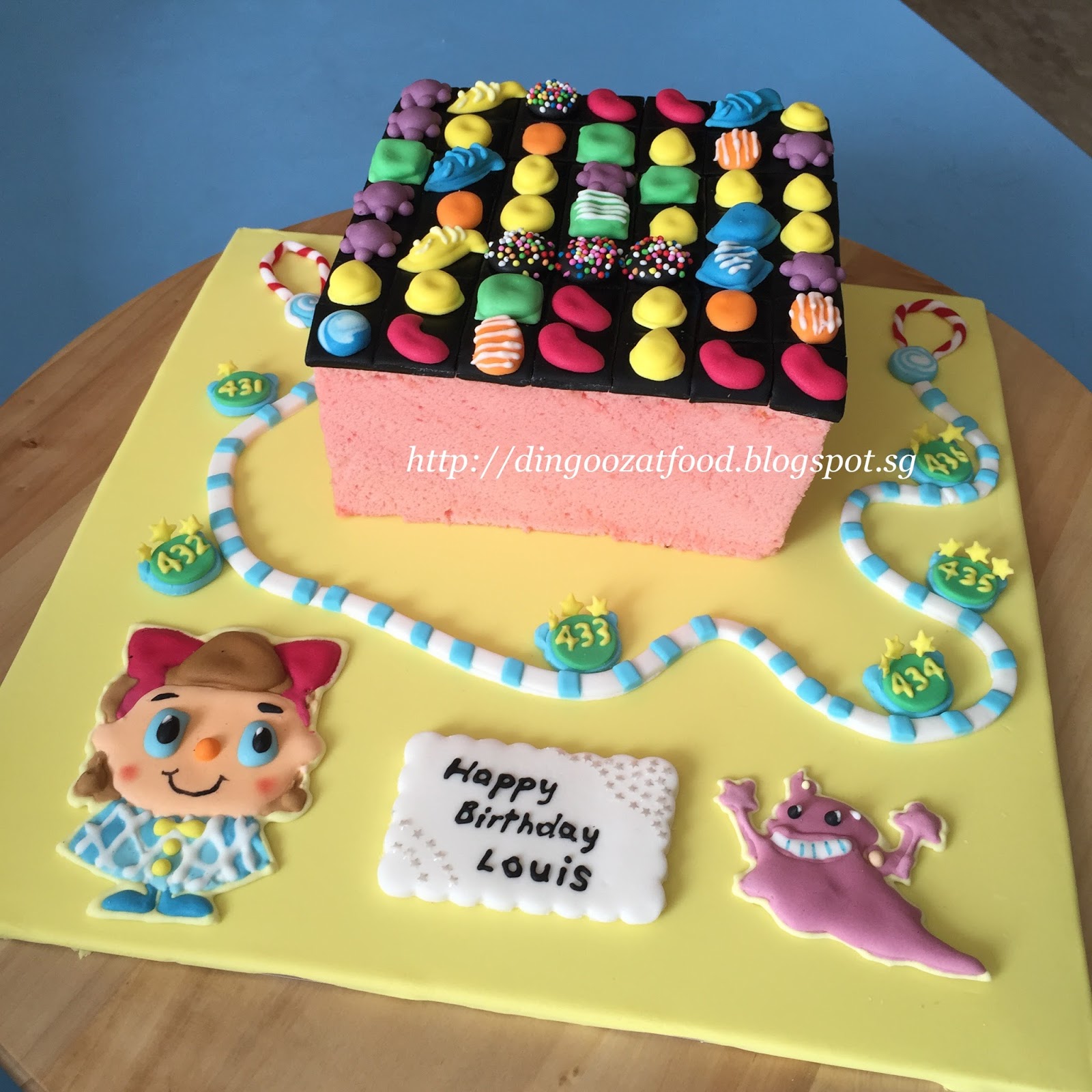 Miki's Food Archives Candy Crush Theme Birthday Cake