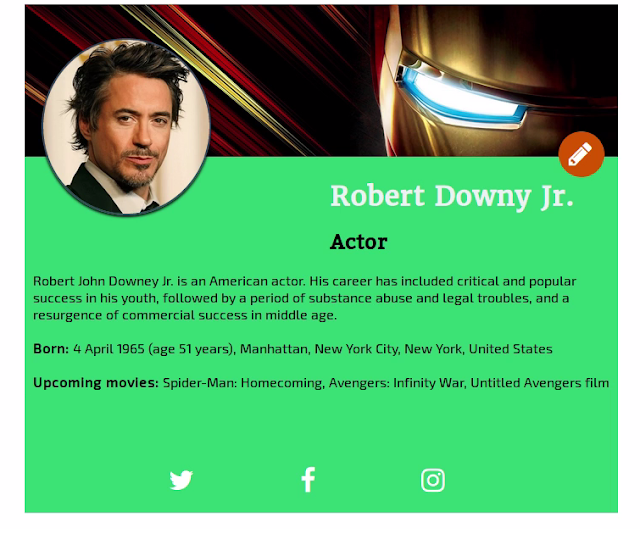 Creative Profile Page Design - Using CSS and HTML - Desani Info-Corp