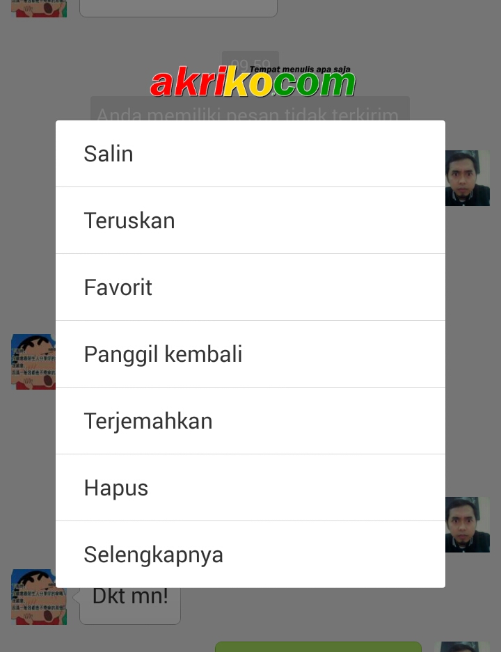 Penyebab wechat tidak bisa mengirim pesan