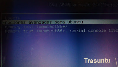 Opciones avanzadas para Ubuntu